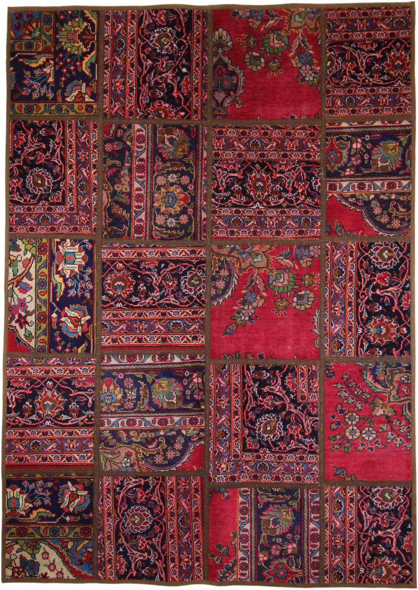 Alfombra persa Patchwork 238x171 238x171, Alfombra persa Anudado a mano