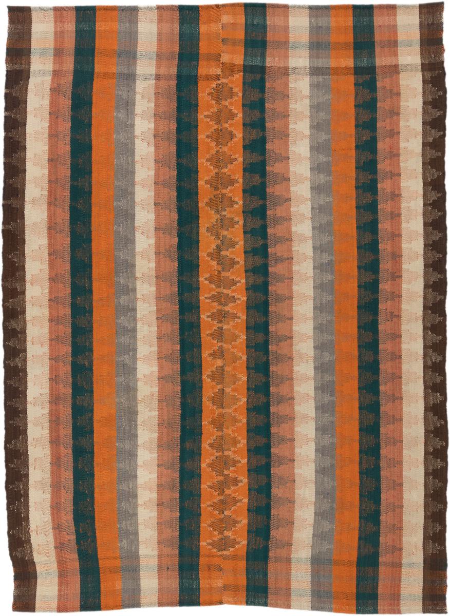 Tapis persan Kilim Fars 198x150 198x150, Tapis persan Tissé à la main
