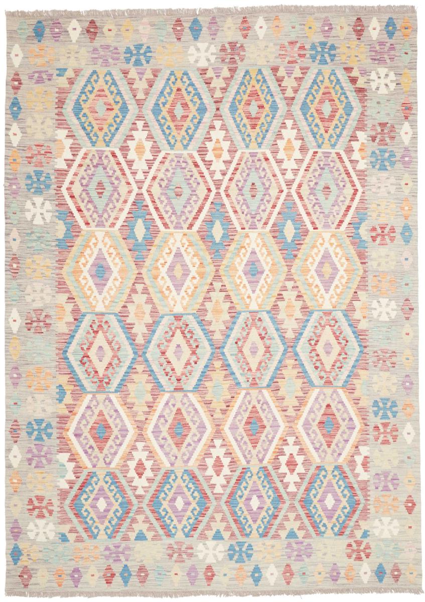 Afghanischer Teppich Kelim Afghan 251x181 251x181, Perserteppich Handgewebt