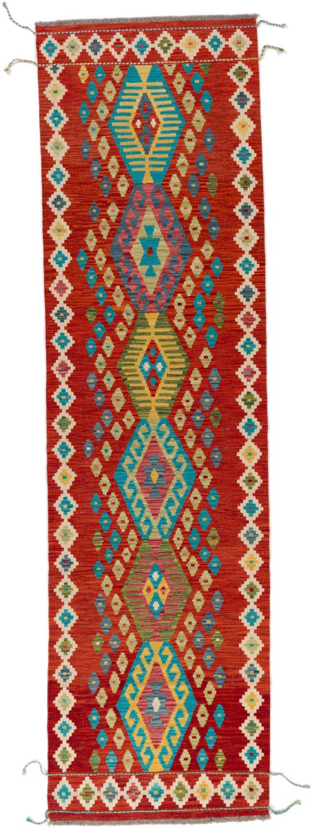 Afghanischer Teppich Kelim Afghan 315x86 315x86, Perserteppich Handgewebt
