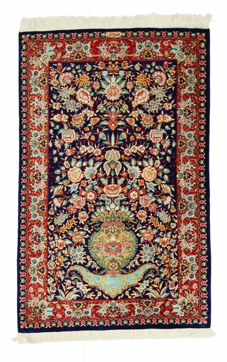 Persian Rug Qum Silk 120x77 120x77, Persian Rug Knotted by hand