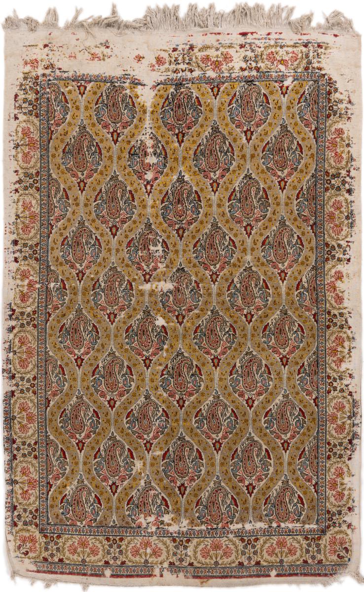 Tapis persan Ghom Antique 200x135 200x135, Tapis persan Noué à la main