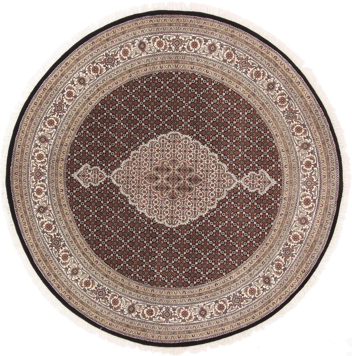 Indo rug Tabriz 197x195 197x195, Persian Rug Knotted by hand