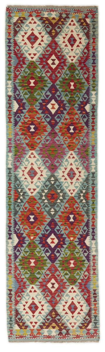 Afghansk tæppe Kelim Afghan 303x86 303x86, Persisk tæppe Håndvævet