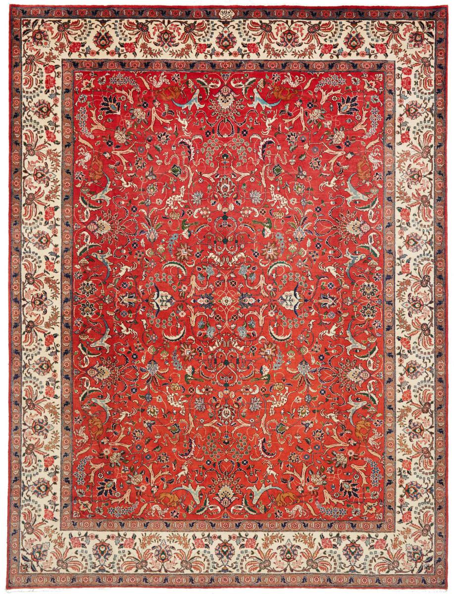 Persian Rug Tabriz 384x285 384x285, Persian Rug Knotted by hand