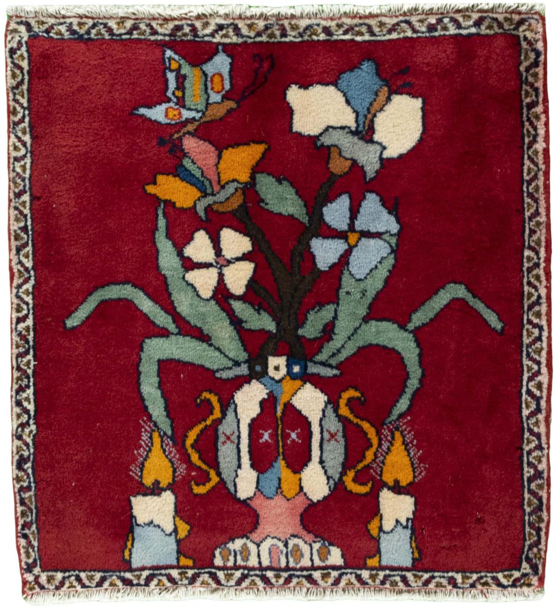 Persian Rug Shiraz 62x57 62x57, Persian Rug Knotted by hand