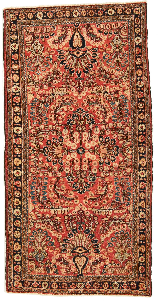 Tappeto persiano Saruk Antico 150x75 150x75, Tappeto persiano Annodato a mano