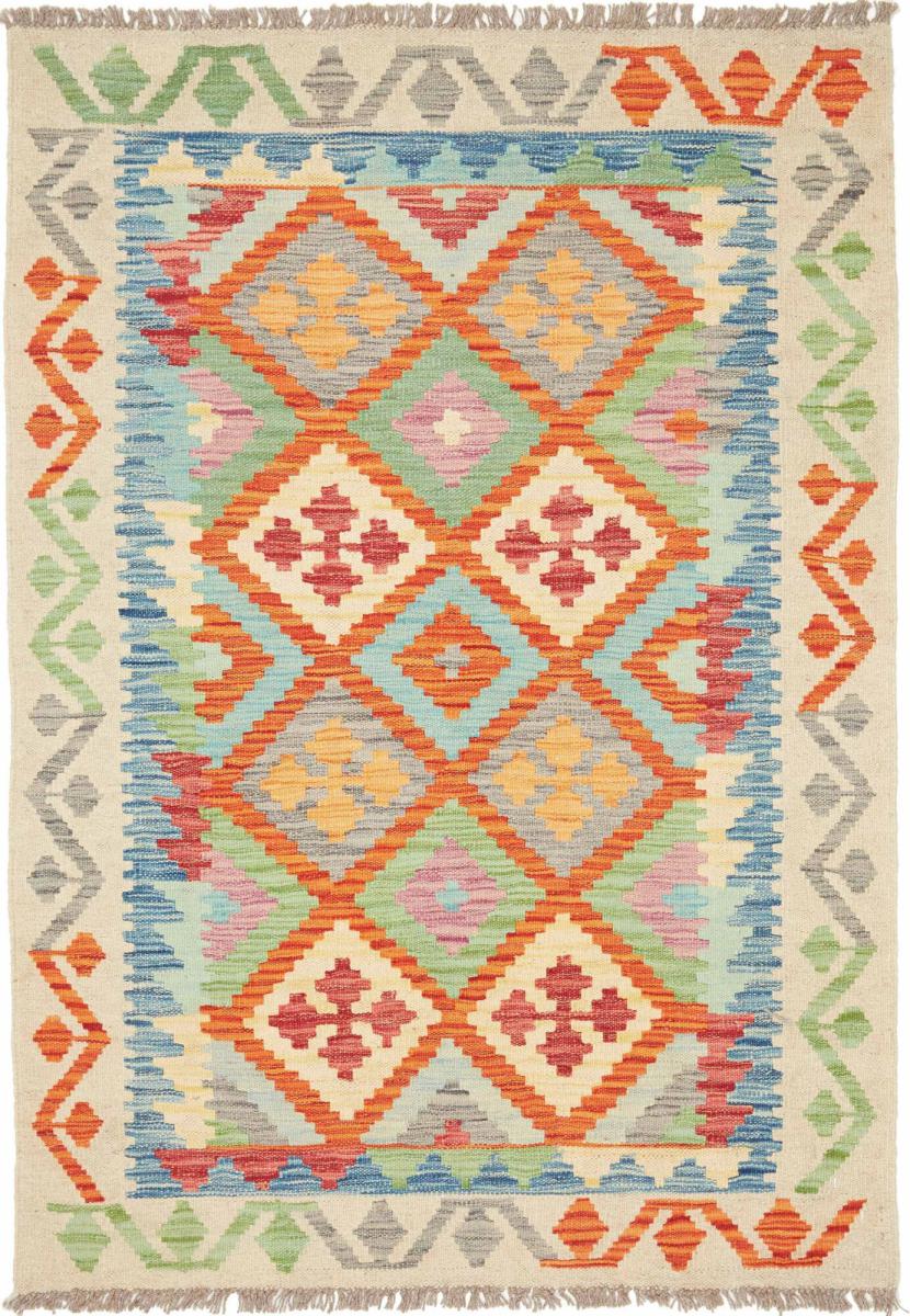 Tapete afegão Kilim Afegão 145x103 145x103, Tapete persa Tecido à mão