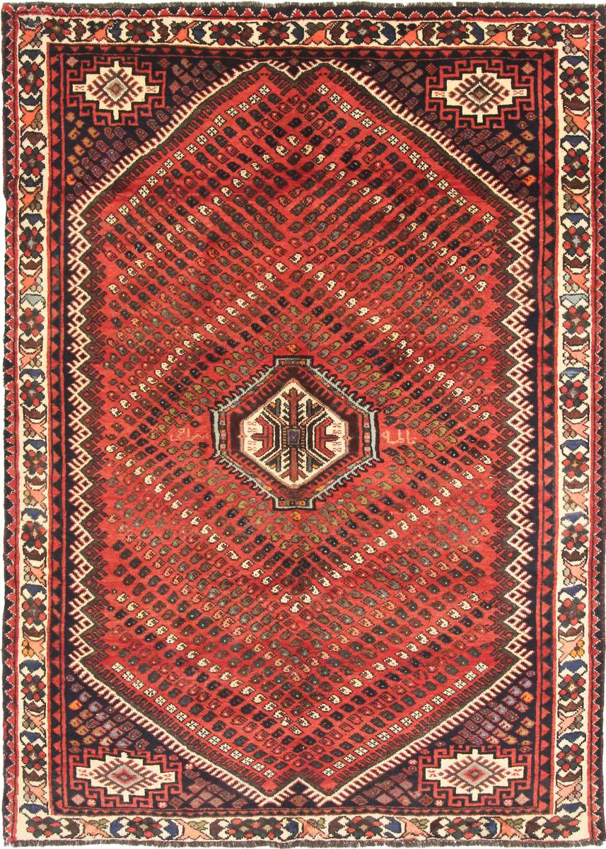 Tapete persa Shiraz 251x177 251x177, Tapete persa Atado à mão