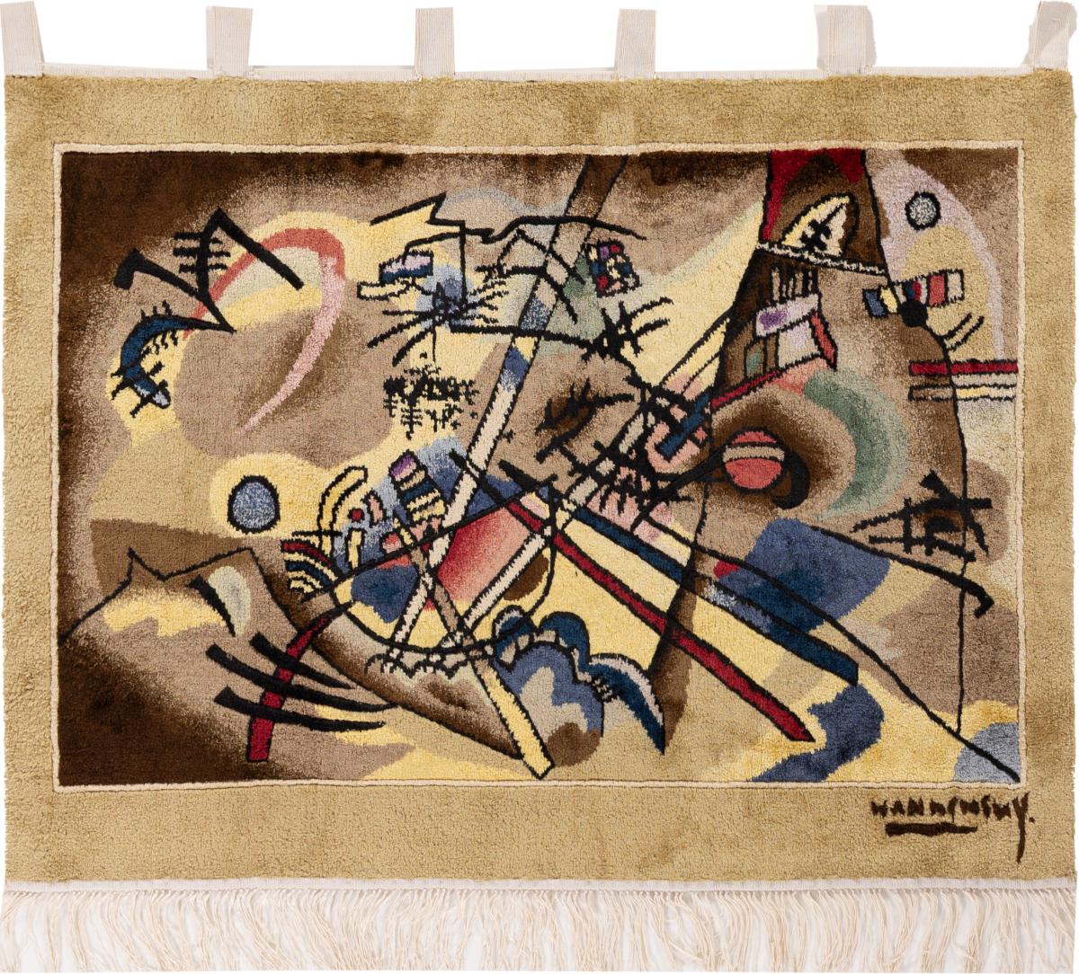 Tappeto cinese Cinesi Ordito in Seta 91x70 91x70, Tappeto persiano Annodato a mano