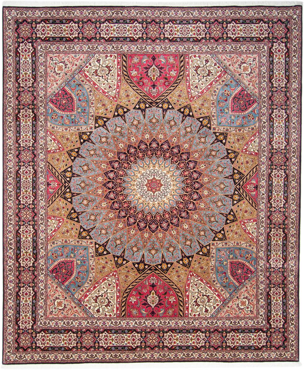 Tapete persa Tabriz 50Raj 305x254 305x254, Tapete persa Atado à mão