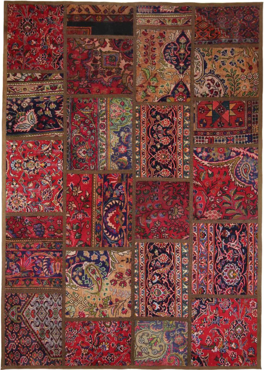 Persian Rug Patchwork 236x169 236x169, Persian Rug Knotted by hand