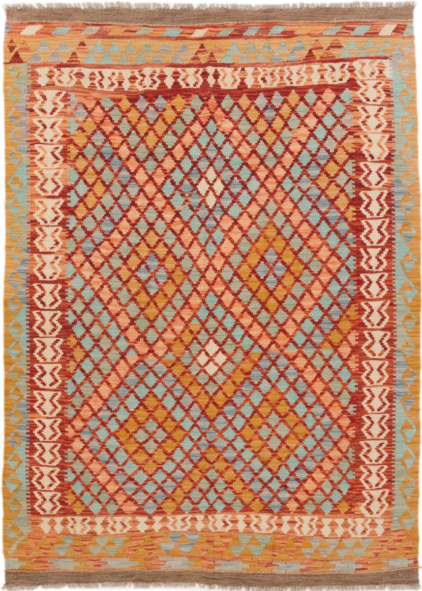 Tapete afegão Kilim Afegão 191x143 191x143, Tapete persa Tecido à mão