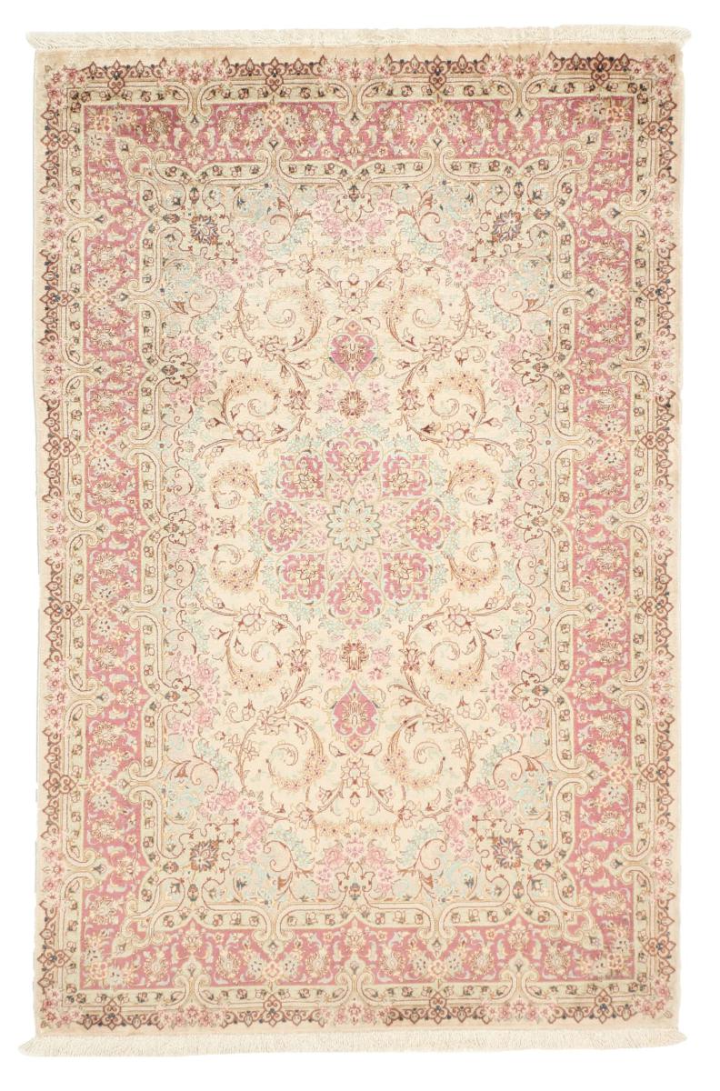 Persialainen matto Ghom Silkki 121x77 121x77, Persialainen matto Solmittu käsin