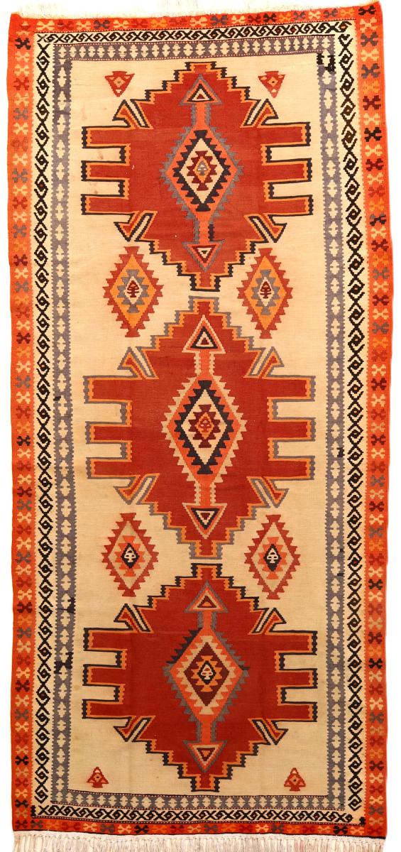 Tapis persan Kilim Fars 321x149 321x149, Tapis persan Tissé à la main