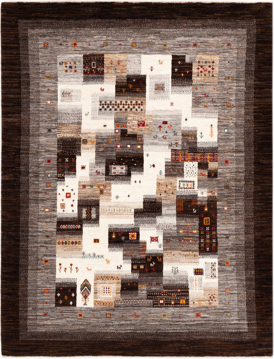 Persian Rug Persian Gabbeh Loribaft Nowbaft 6'9"x5'3" 6'9"x5'3", Persian Rug Knotted by hand