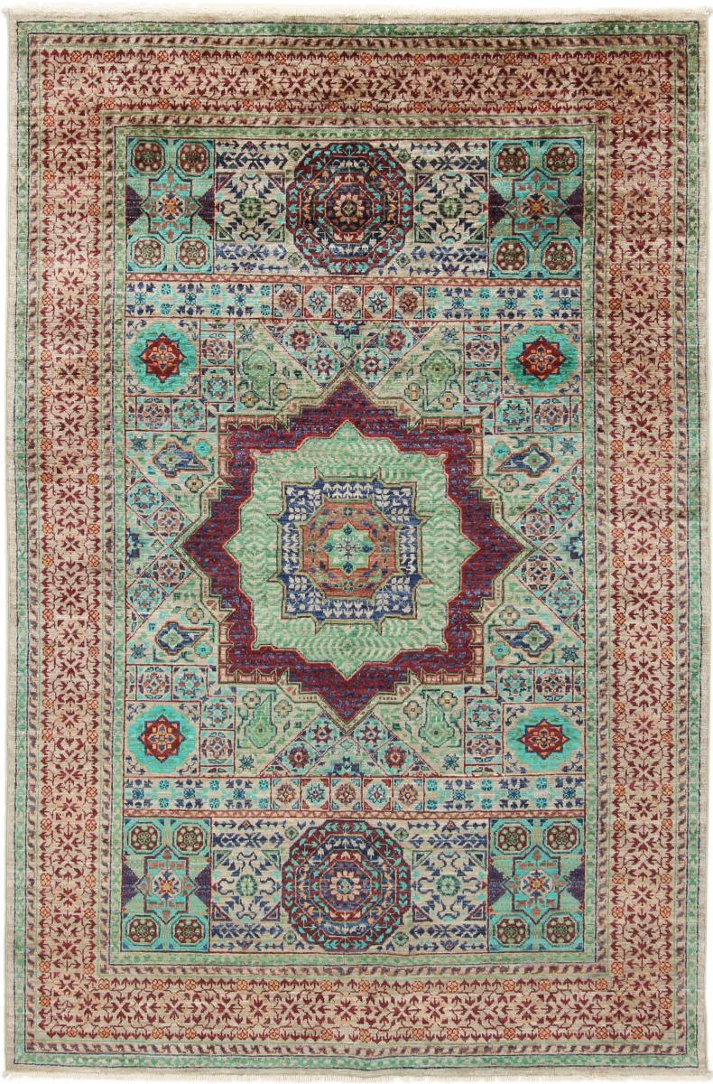 Tapete afegão Mamluk 199x130 199x130, Tapete persa Atado à mão