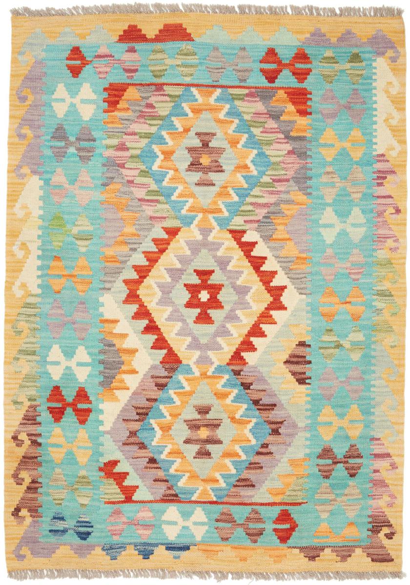 Tapete afegão Kilim Afegão 145x103 145x103, Tapete persa Tecido à mão