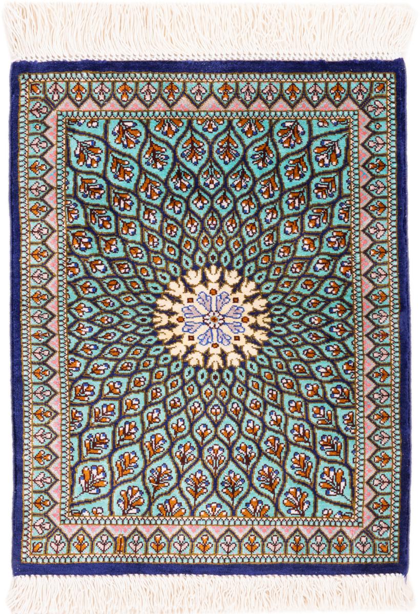 Persian Rug Qum Silk Signed 40x30 40x30, Persian Rug Knotted by hand