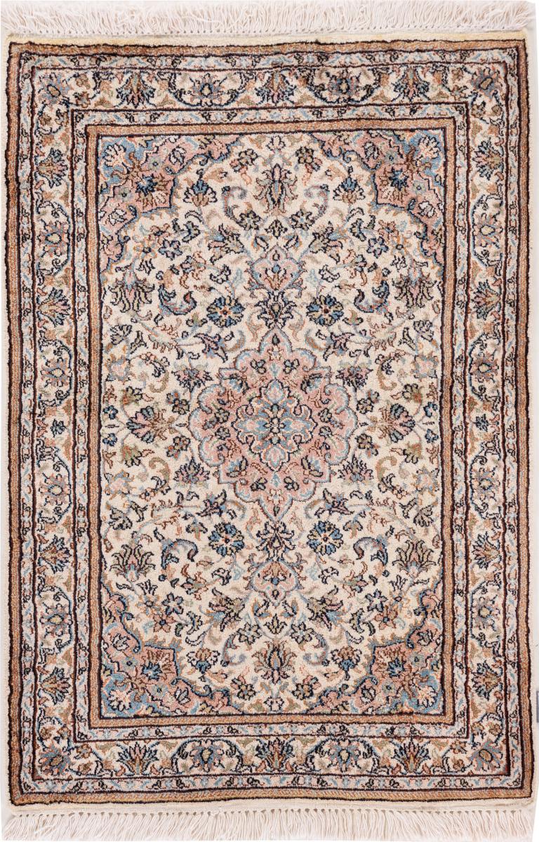 Alfombra india Cachemira de Seda 91x62 91x62, Alfombra persa Anudado a mano