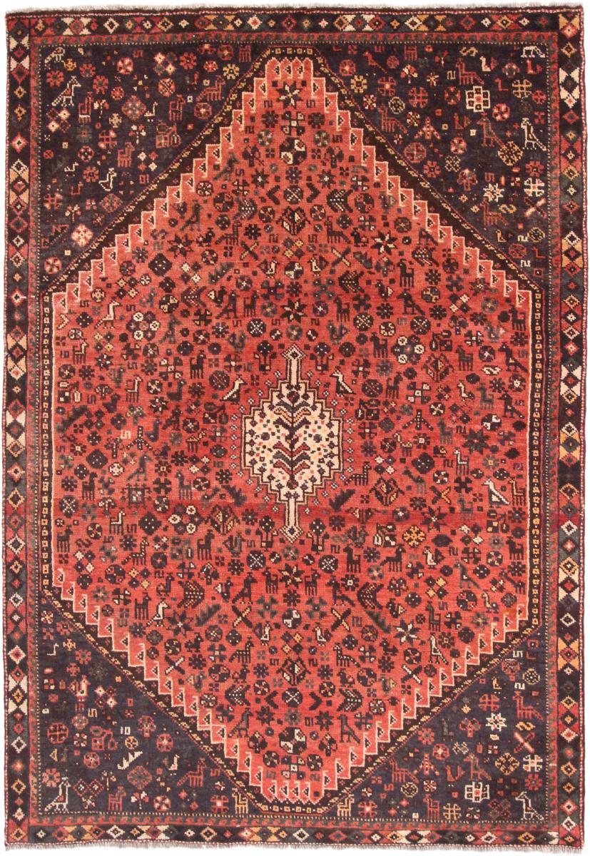 Tapete persa Shiraz 255x174 255x174, Tapete persa Atado à mão