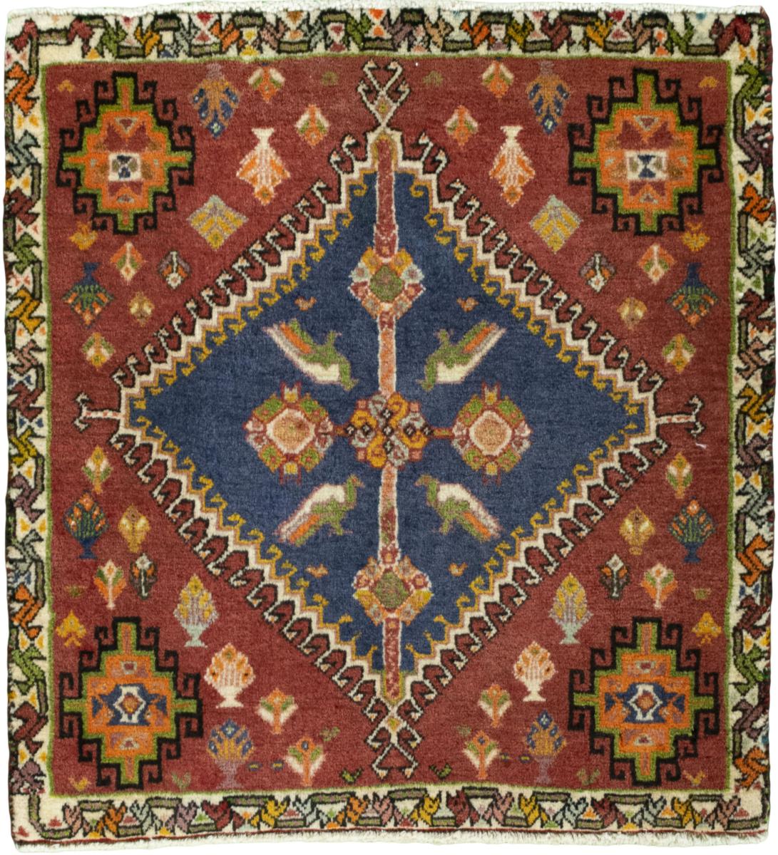 Persian Rug Shiraz 65x63 65x63, Persian Rug Knotted by hand