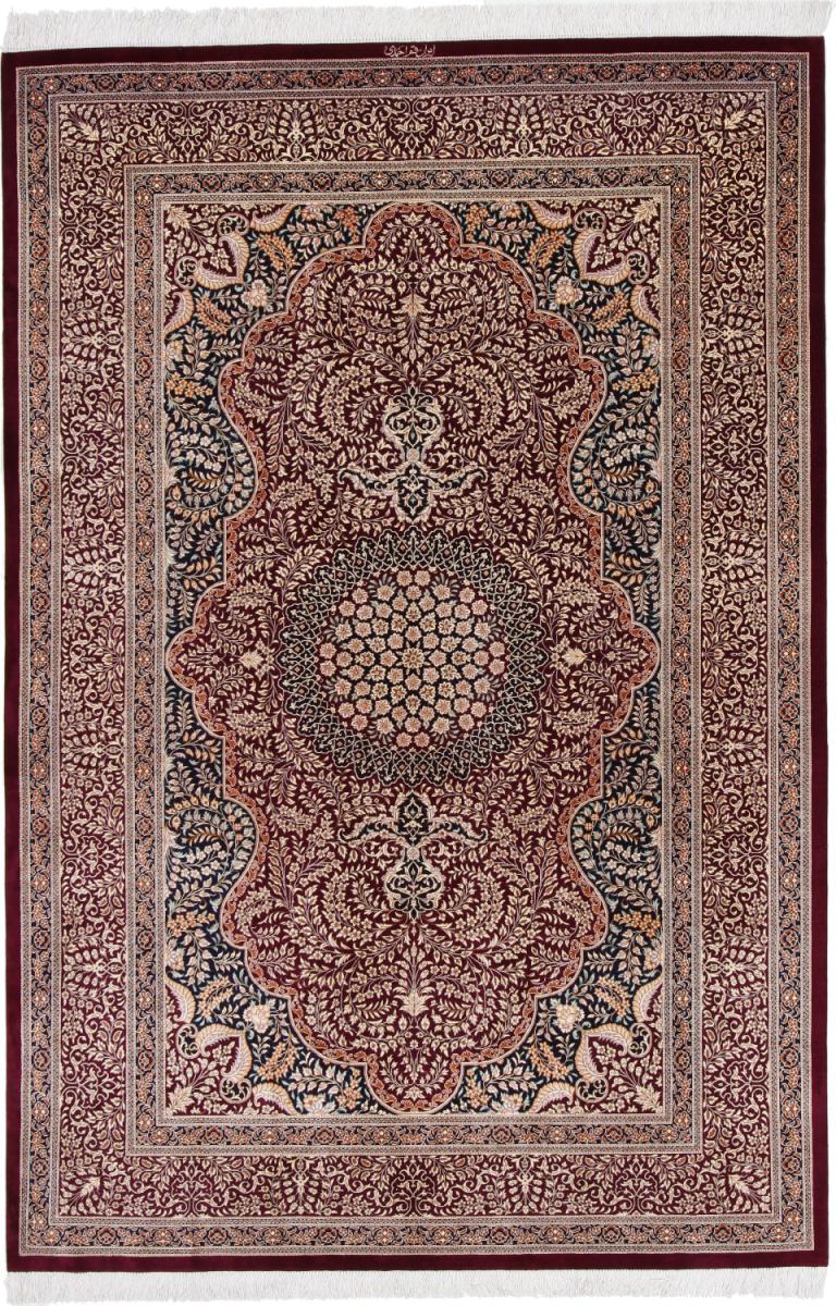 Tapis persan Ghom Soie 240x161 240x161, Tapis persan Noué à la main
