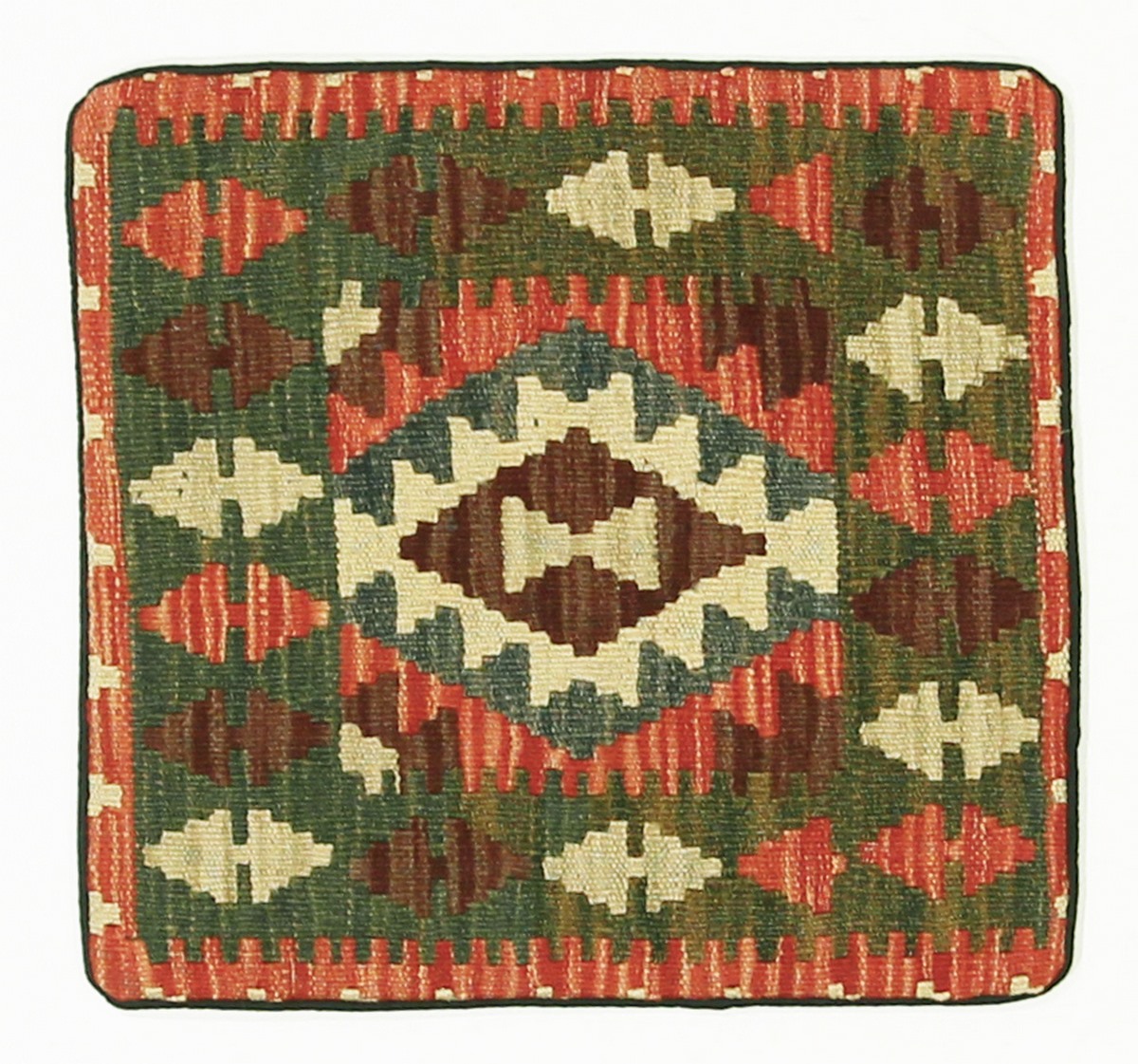 Tapis afghan Kilim Kissen 45x43 45x43, Tapis persan Noué à la main