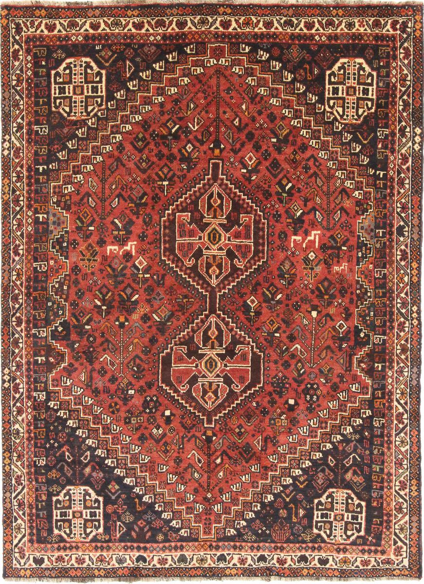 Persisk tæppe Shiraz 249x180 249x180, Persisk tæppe Knyttet i hånden