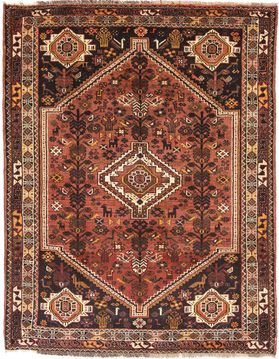 Tapete persa Shiraz 205x159 205x159, Tapete persa Atado à mão