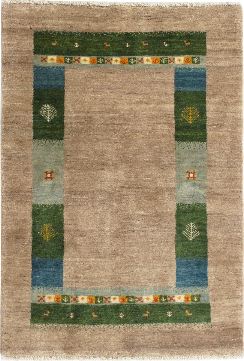 Persian Rug Persian Gabbeh Loribaft 4'11"x3'5" 4'11"x3'5", Persian Rug Knotted by hand