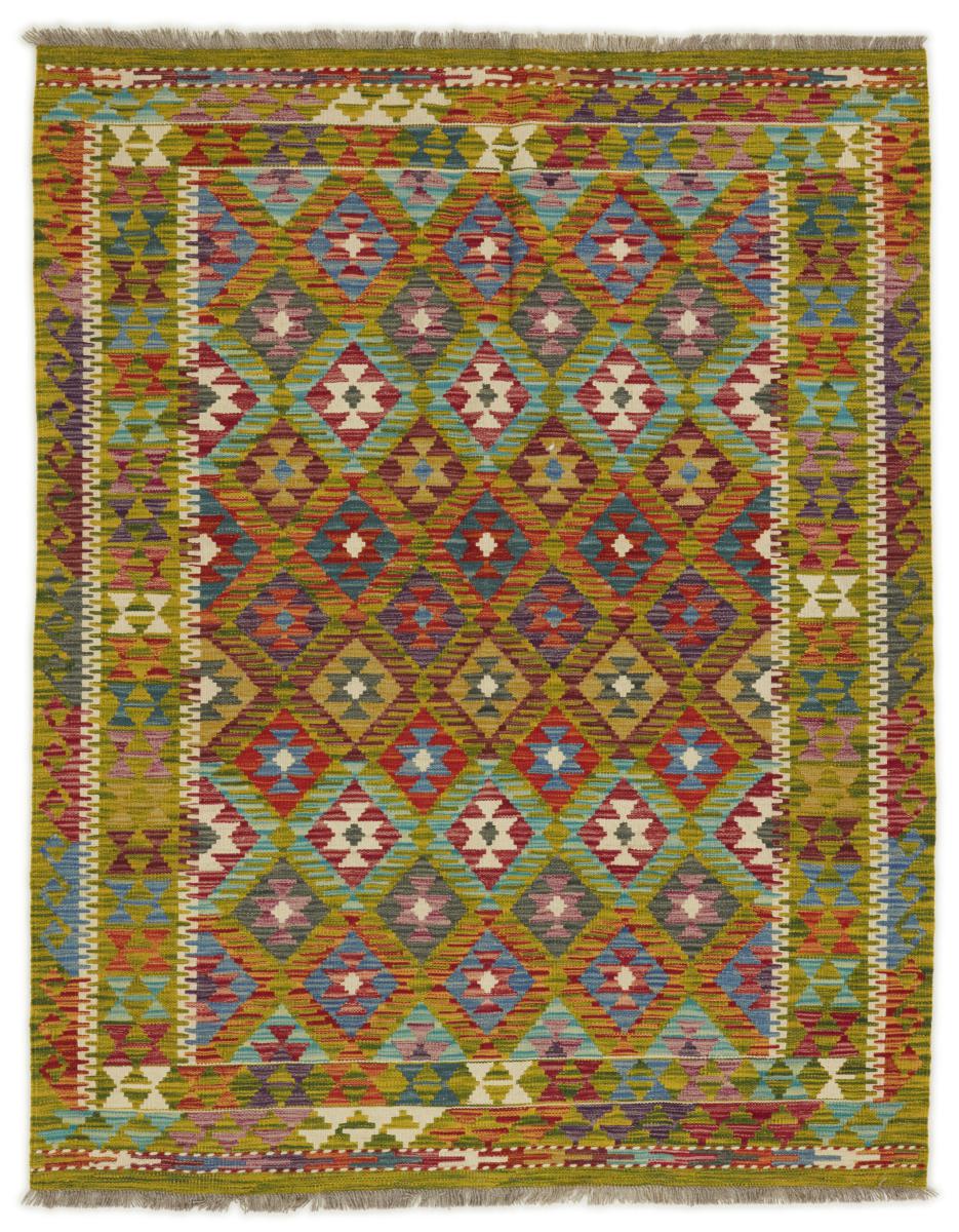 Afghansk tæppe Kelim Afghan 195x154 195x154, Persisk tæppe Håndvævet