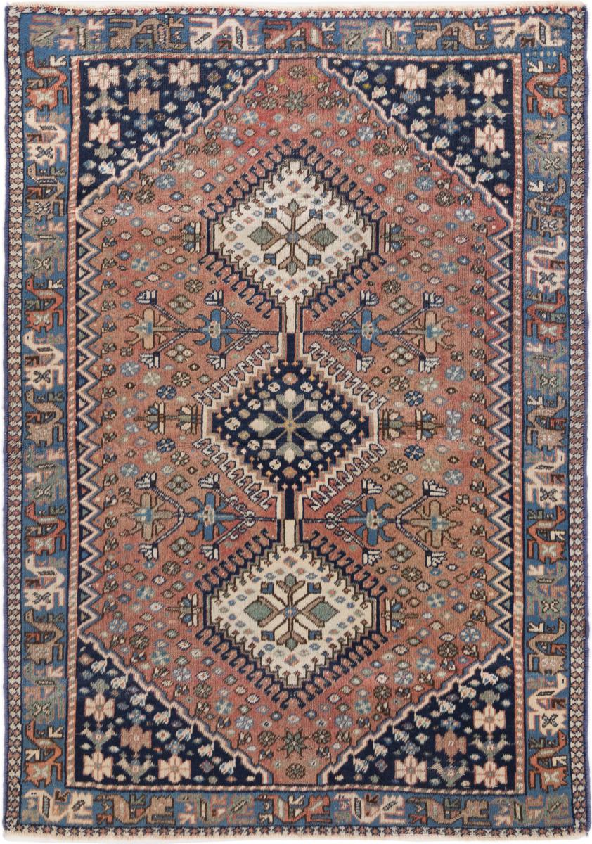 Persisk tæppe Yalameh Gamle 151x106 151x106, Persisk tæppe Knyttet i hånden