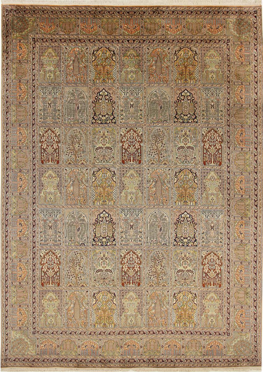 Tapis indien Cachemire Soie 333x243 333x243, Tapis persan Noué à la main