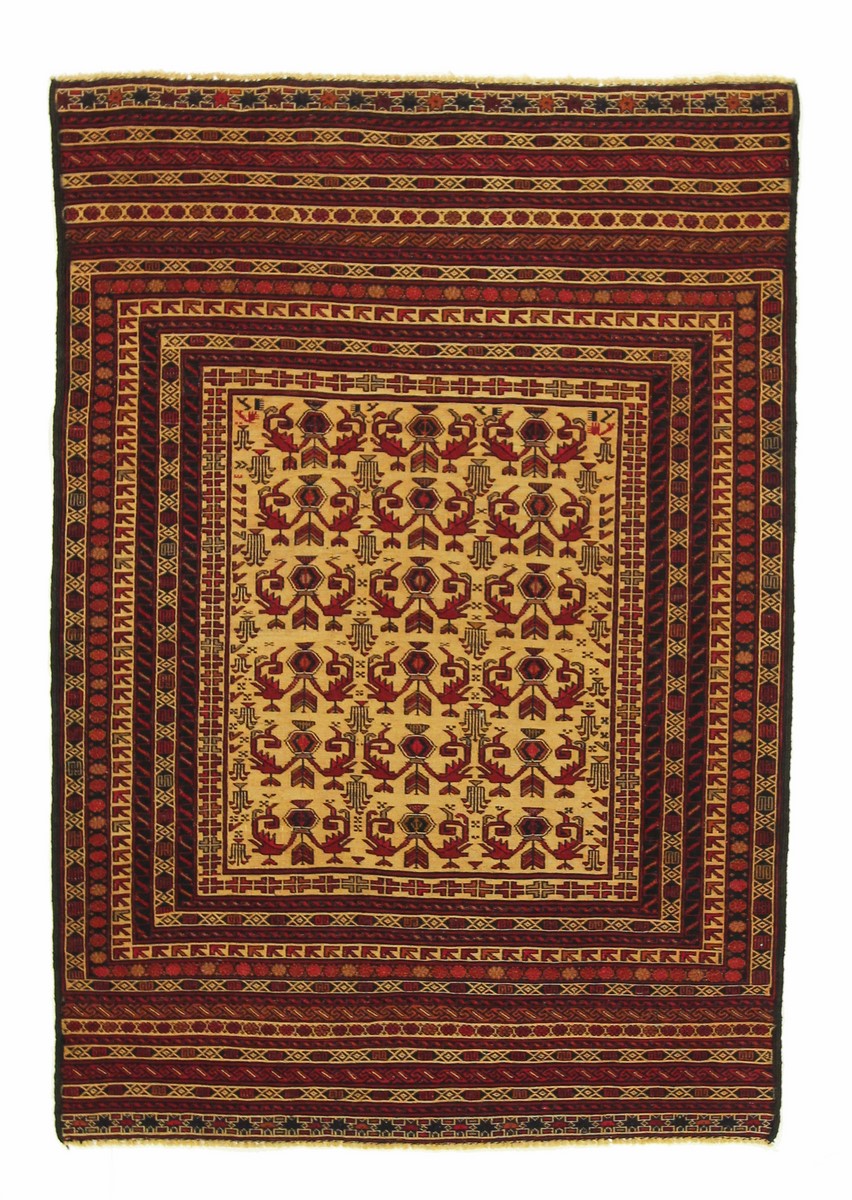 Afgán szőnyeg Kilim Afgán Soozani 138x98 138x98, Perzsa szőnyeg szőttesek