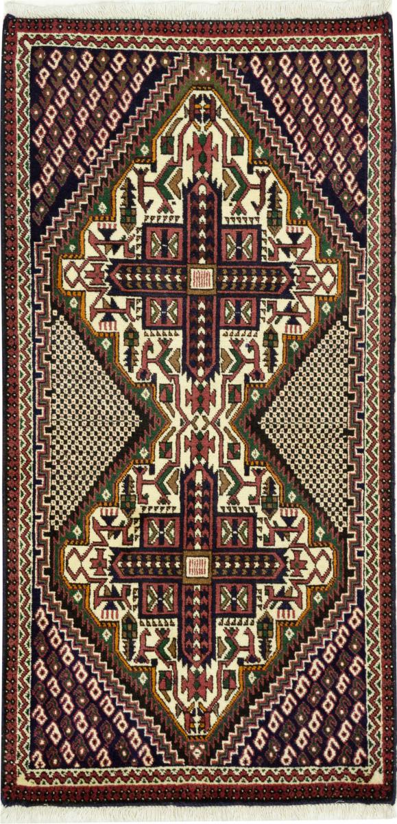 Persian Rug Afshar 130x65 130x65, Persian Rug Knotted by hand