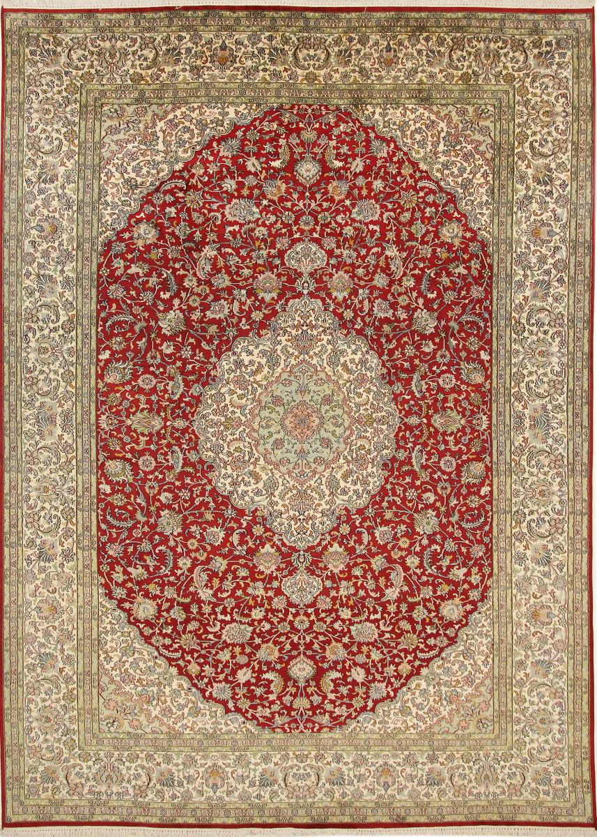 Tapis indien Cachemire Soie 340x245 340x245, Tapis persan Noué à la main