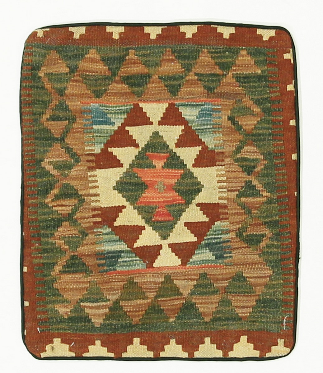 Afghanischer Teppich Kelim Kissen 50x40 50x40, Perserteppich Handgeknüpft