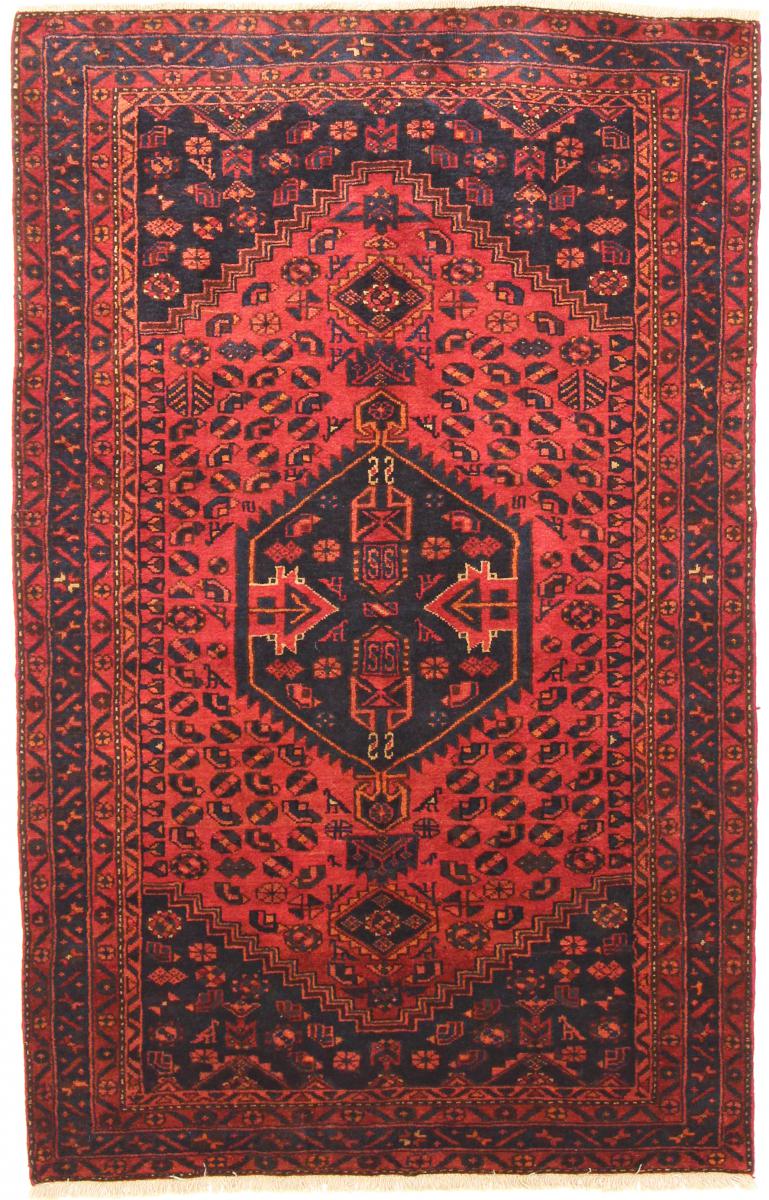 Persisk tæppe Zanjan 206x129 206x129, Persisk tæppe Knyttet i hånden