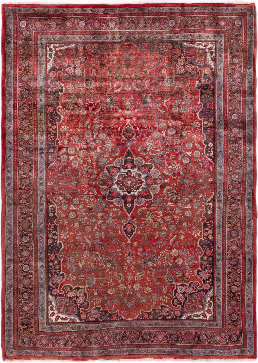 Persian Rug Bidjar Old 12'6"x8'10" 12'6"x8'10", Persian Rug Knotted by hand