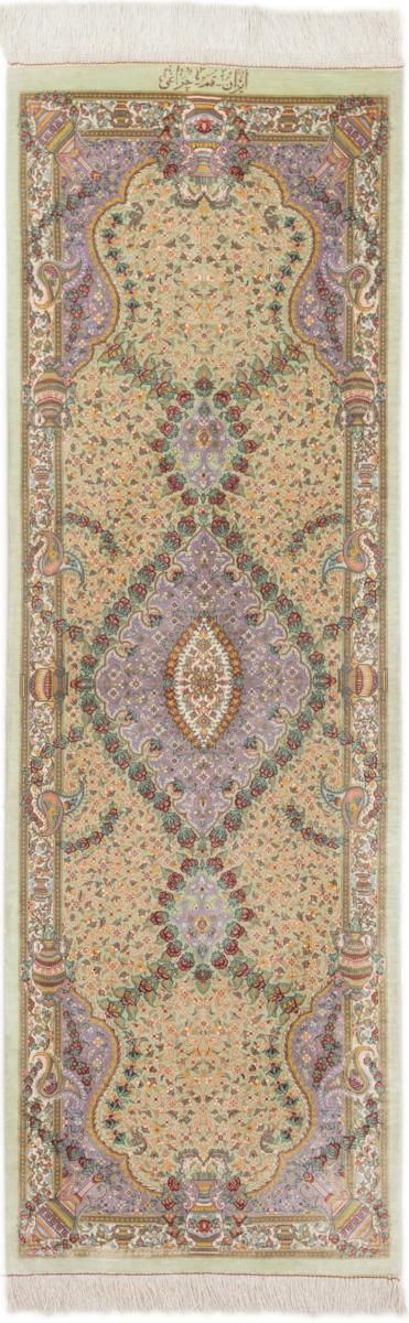 Persian Rug Qum Silk Cheraghi 150x50 150x50, Persian Rug Knotted by hand