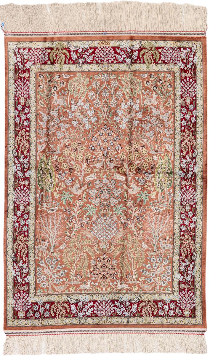 Persialainen matto Nain 6La Silkki 145x100 145x100, Persialainen matto Solmittu käsin