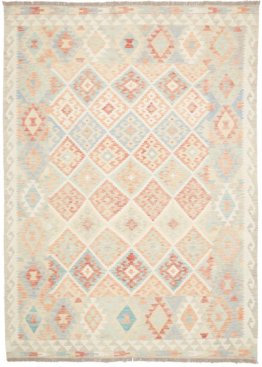 Afghansk tæppe Kelim Afghan 251x177 251x177, Persisk tæppe Håndvævet