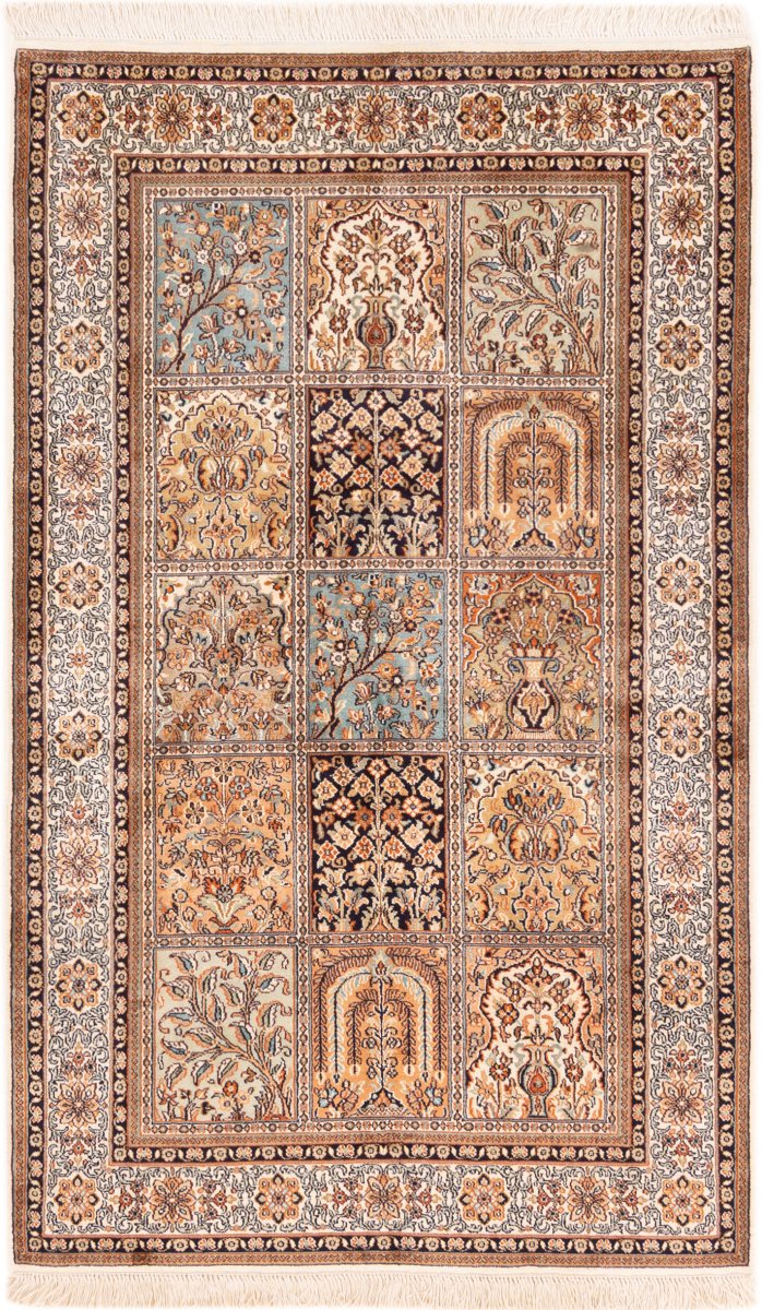 Alfombra india Cachemira de Seda 160x96 160x96, Alfombra persa Hecho a mano