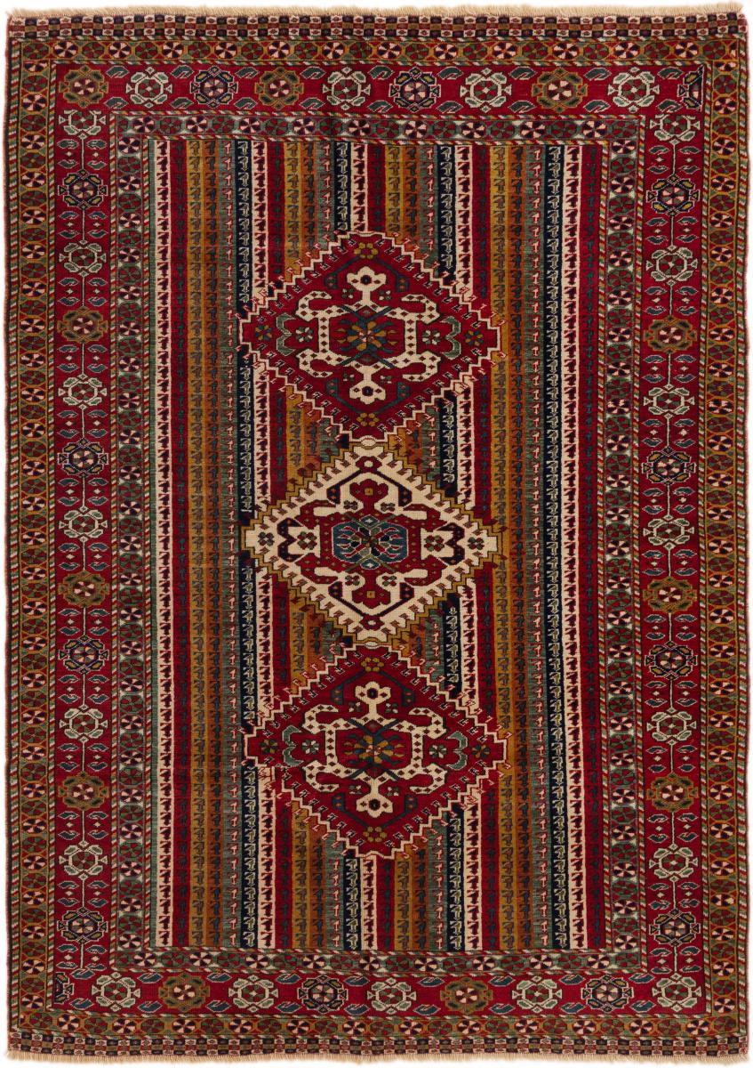Russian rug Kazak Old 198x133 198x133, Persian Rug Knotted by hand