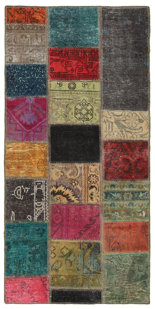 Persian Rug Patchwork 155x75 155x75, Persian Rug Knotted by hand