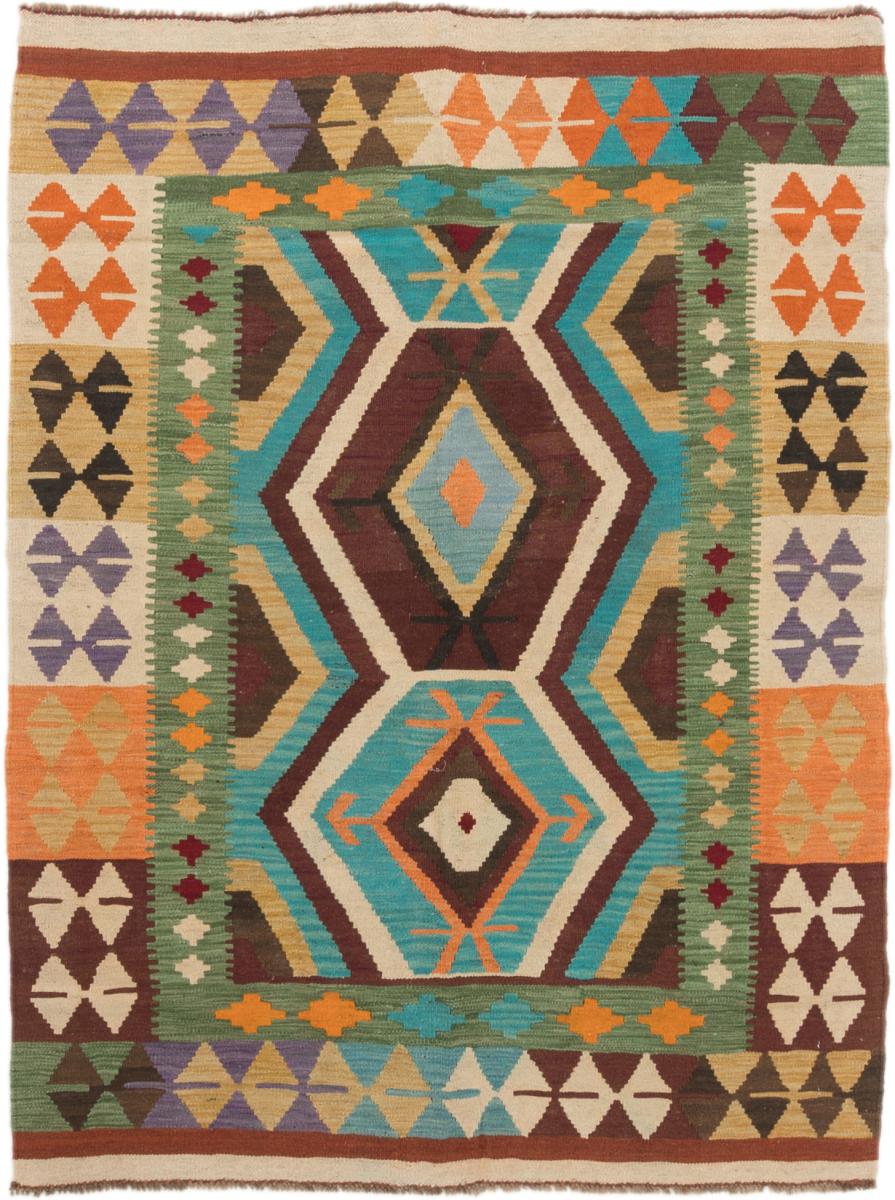 Tapete afegão Kilim Afegão 174x136 174x136, Tapete persa Tecido à mão