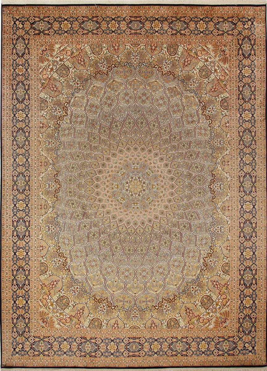 Tappeto indiano Cachemire di Seta 334x246 334x246, Tappeto persiano Annodato a mano