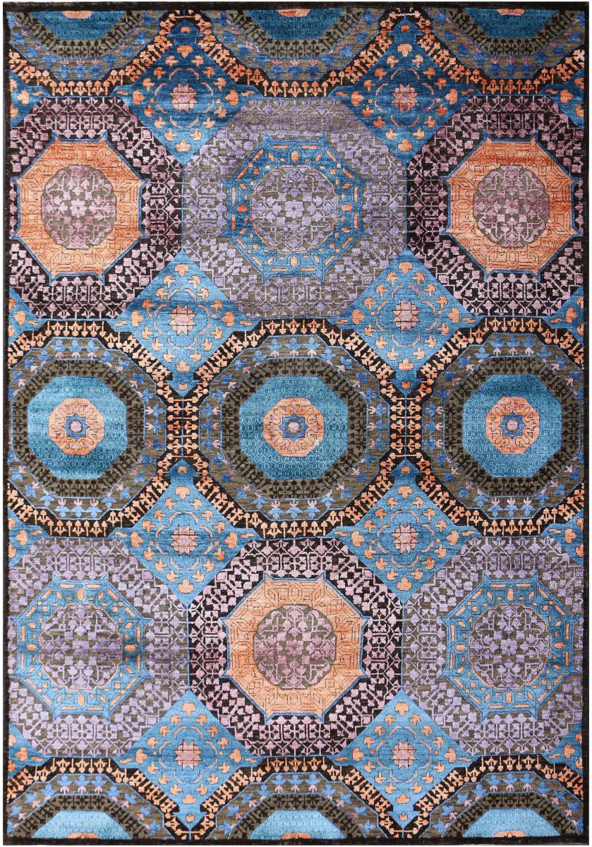 Indischer Teppich Sadraa 217x173 217x173, Perserteppich Handgeknüpft