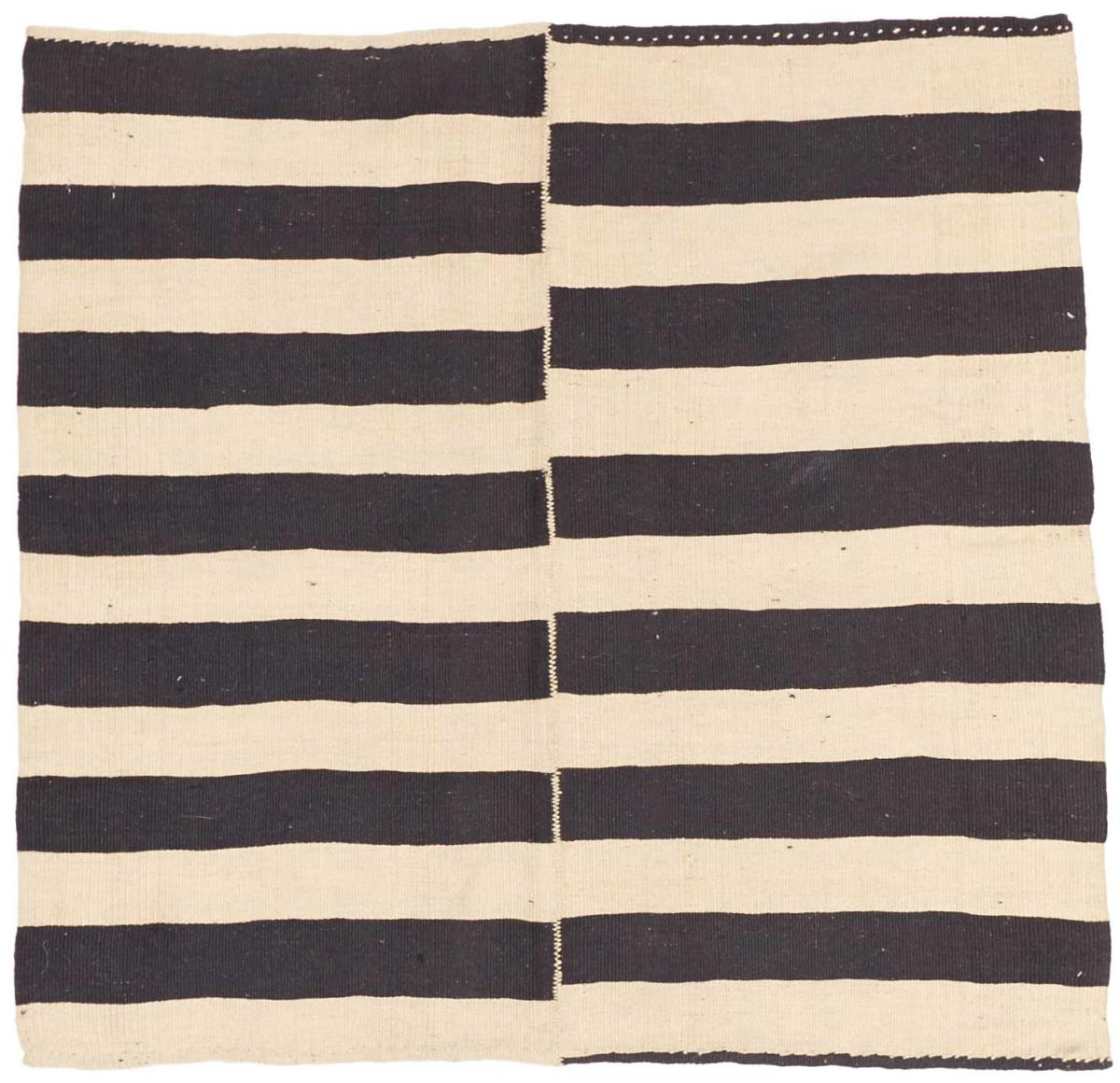 Persisk tæppe Kelim Fars Mazandaran Antikke 84x86 84x86, Persisk tæppe Håndvævet